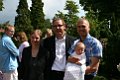 19 juni - Ann og Mille til barnedaab hos Kirsten og Henrik